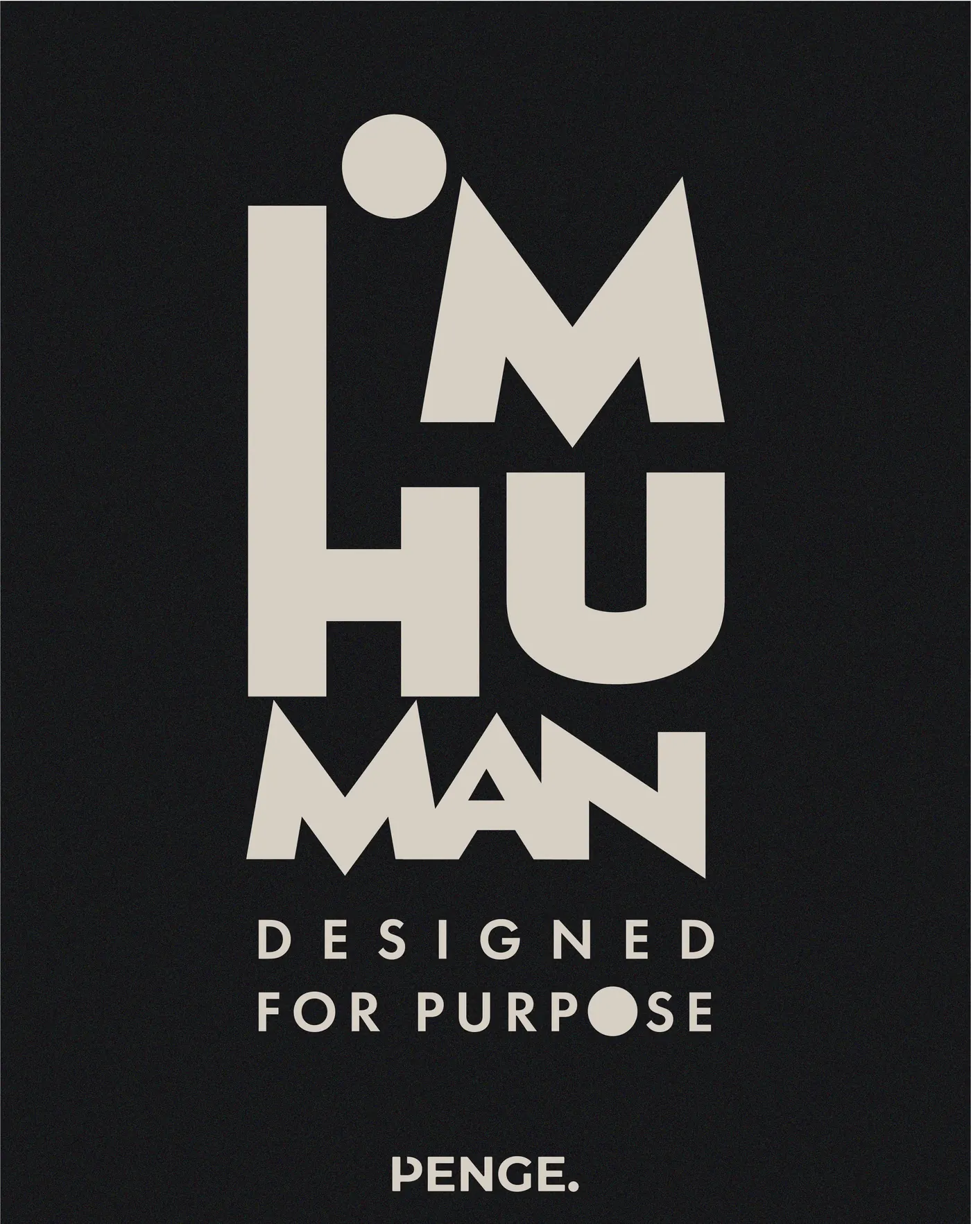 The I’M HUMAN artwork: designed for purpose