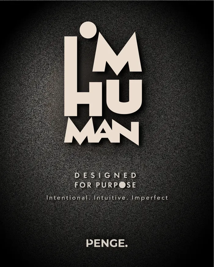 I’M HUMAN print on a wall