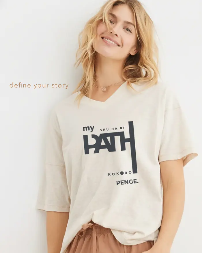 PENGE. MY PATH minimalist typography tee